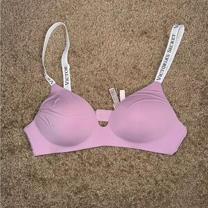 Victoria's Secret Lavender Bra with Logo Straps